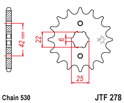 For Honda CB360 G5 Steel JT Rear Sprocket JTR278-34