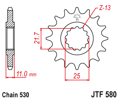 JT Front Sprocket 16T 520 Pitch JTF577.16 Yamaha XTZ 660 H Tenere 1994-1995 