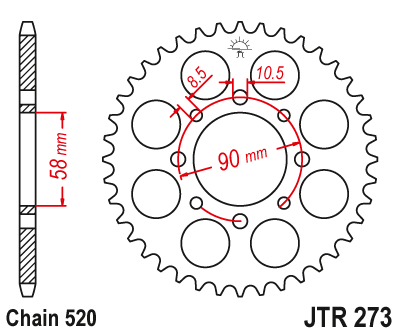 Jt Sprockets Chart