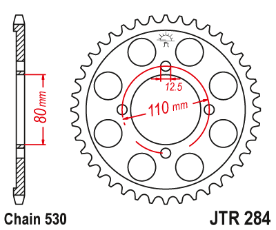 JT Sprockets Sprocket 41-ToothJTR1304.41 Honda Rear