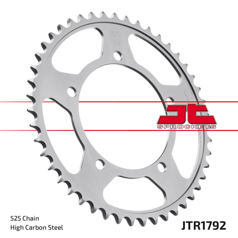 JT Rear Sprocket 45T 520P JTA486.45 Aluminium Silver Suzuki GSX-R 1000 UF 2009 