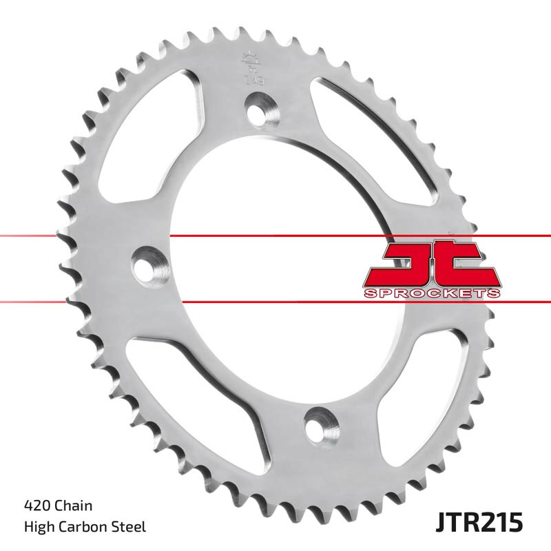 JT Sprockets 420 Rear Sprocket Steel 49 Teeth Silver JTR215.49