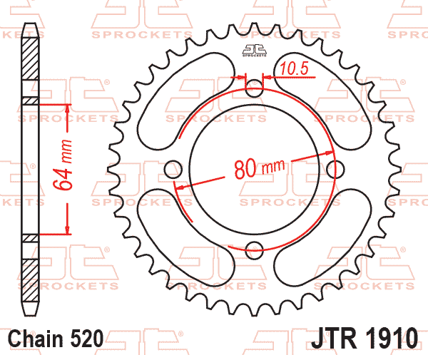 JT Sprockets Chain Kit For Honda XR50 – 2000-2004, KT-420-143