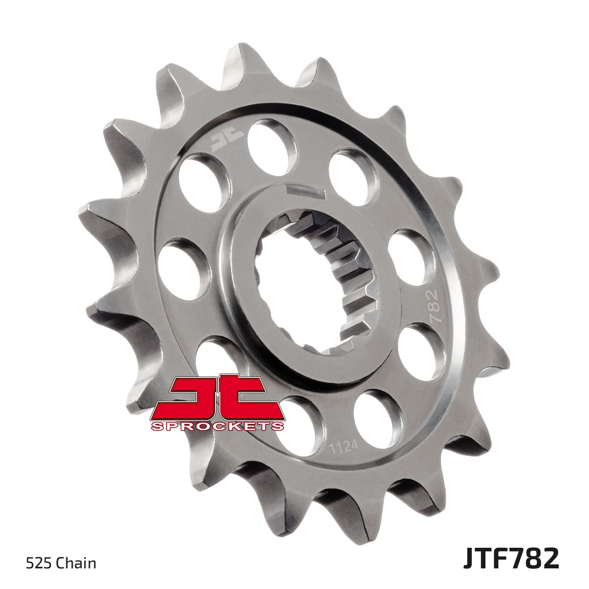 JT Steel Front Sprocket 17 Tooth - Fits Honda CBR125R (2004-2017), 428 Pitch, JTF1264-17
